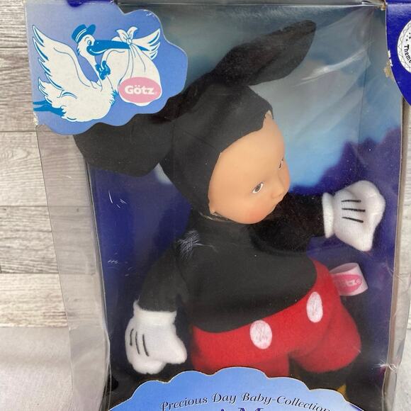 Gotz DISNEY Mini-Muffin MICKEY-MOUSE Doll 2003 8” Vinyl NIB Baby Collection Rare - Picture 4 of 7